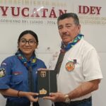 Joven escultista asume como directora general del IDEY por un día